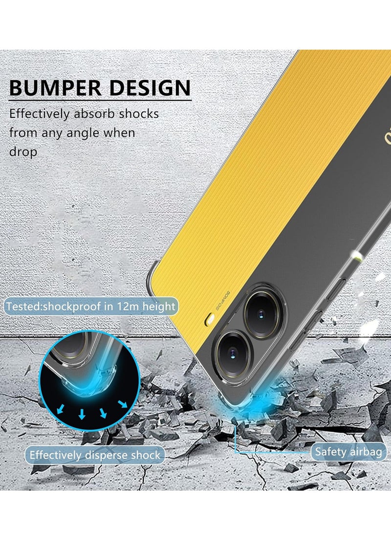 Houmt Xiaomi Poco X7 Pro 5G Case Cover Silicone Gel Rubber Crystal Clear Protective Case with Reinforced Corners camera Protection Cover For Xiaomi Poco X7 Pro 5G  - Image 3