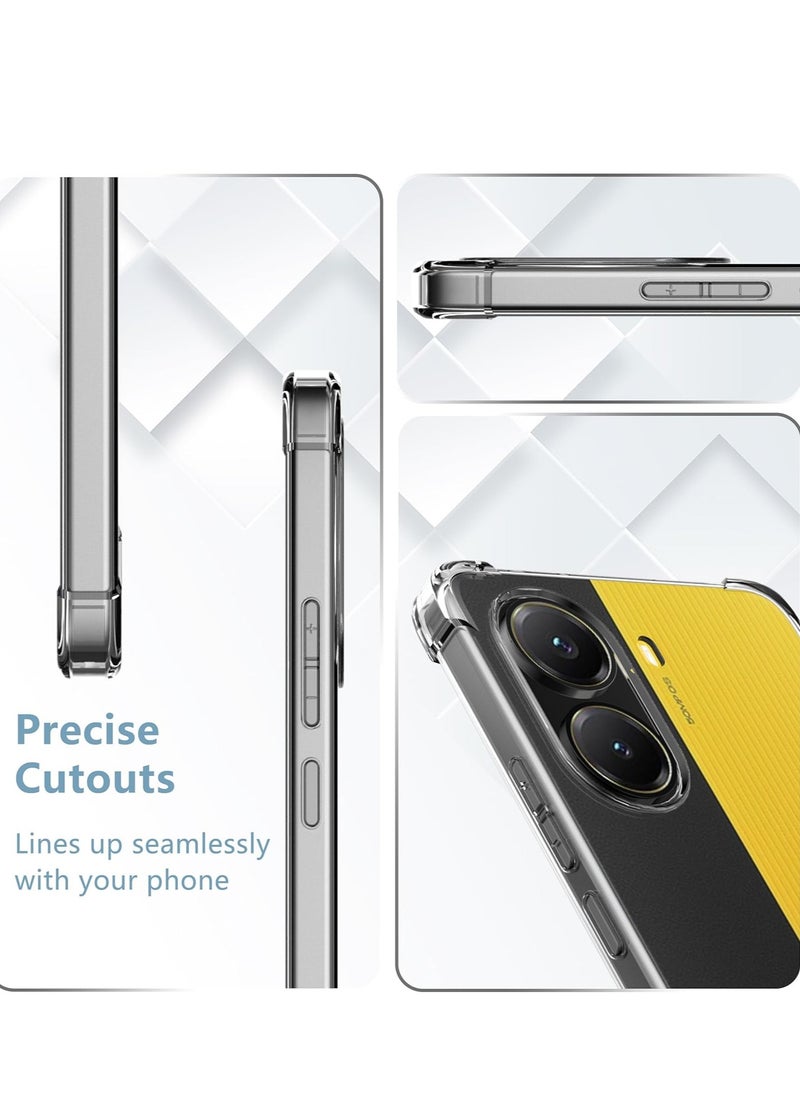 Houmt Xiaomi Poco X7 Pro 5G Case Cover Silicone Gel Rubber Crystal Clear Protective Case with Reinforced Corners camera Protection Cover For Xiaomi Poco X7 Pro 5G  - Image 4