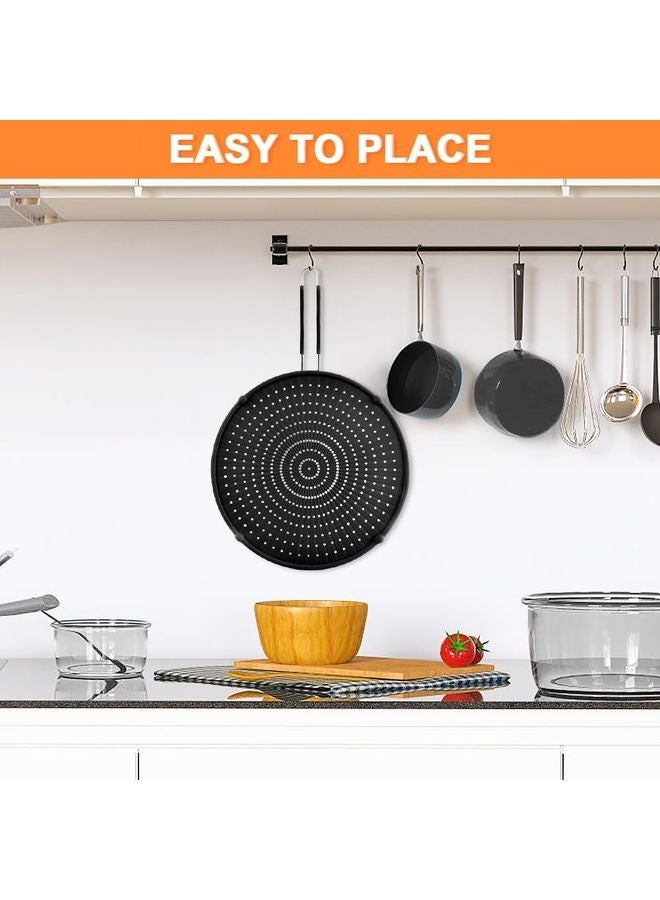 HOMESTAR Splatter Screen for Frying Pan, Grease Splatter Guard, Heat-Resistant Splatter Guards for Frying, Silicone Splatter Guard for Everyday Cooking, Dishwasher Safe （16in×12in×0.5in） - Image 2