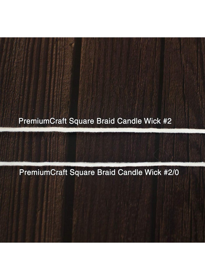 PremiumCraft Square Braid Cotton Candle Wick - #2 - Image 2