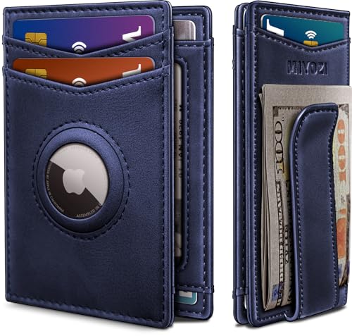 miyozi Airtag Wallet for Men with Money Clip Gift Boxed Magnetic Closure Slim Genuine Leather Front Pocket Wallet 41x 28 RFID Blocking - Image 1