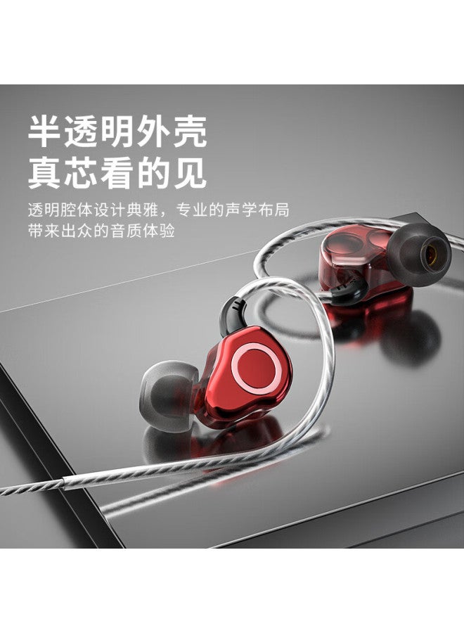 Newman Xl17 Type-c Wired Gaming Headset With Microphone For Mobile K-singing, And Pc Noise-cancelling In-ear Earphones With Sound Card, Black
