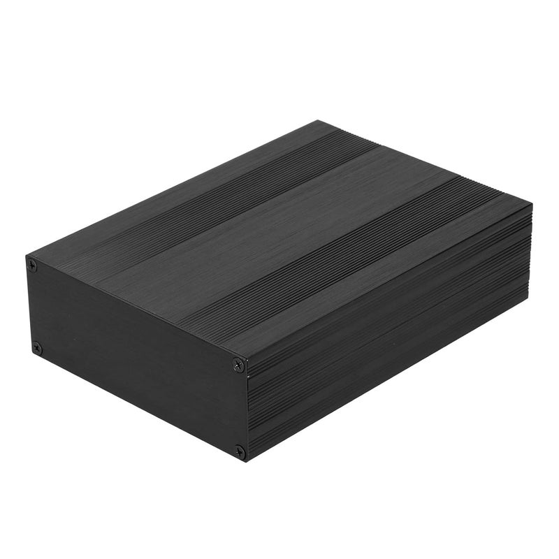 Aluminum Alloy Project Enclosure, Split Type Video Converter Box, Brushed Black DIY Instrument Case with Sealed Design for Circuit Board Power Amplifier - Image 2