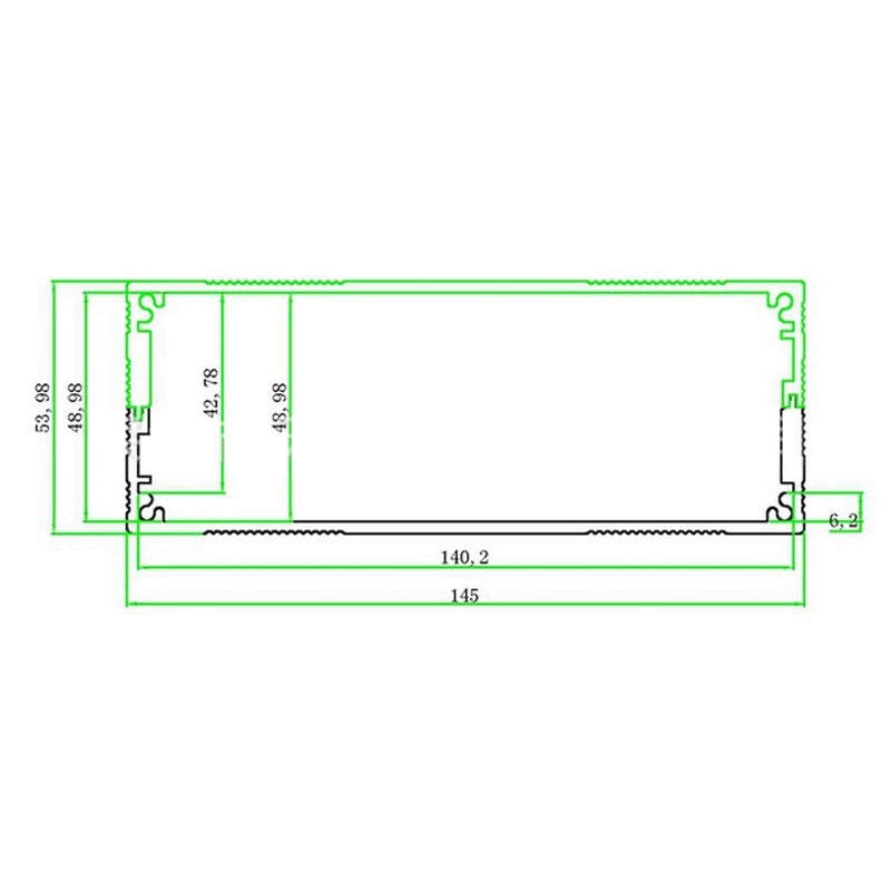 Aluminum Alloy Project Enclosure, Split Type Video Converter Box, Brushed Black DIY Instrument Case with Sealed Design for Circuit Board Power Amplifier - Image 5