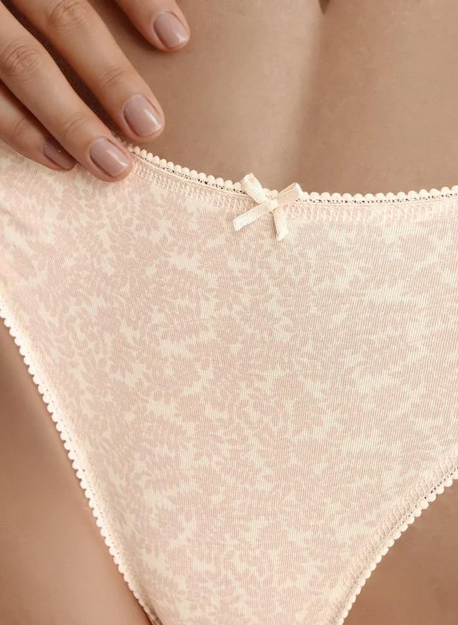 Aadaraya  Set of 3 - Bikini Briefs with Assorted Design for Women | Best Price UAE
