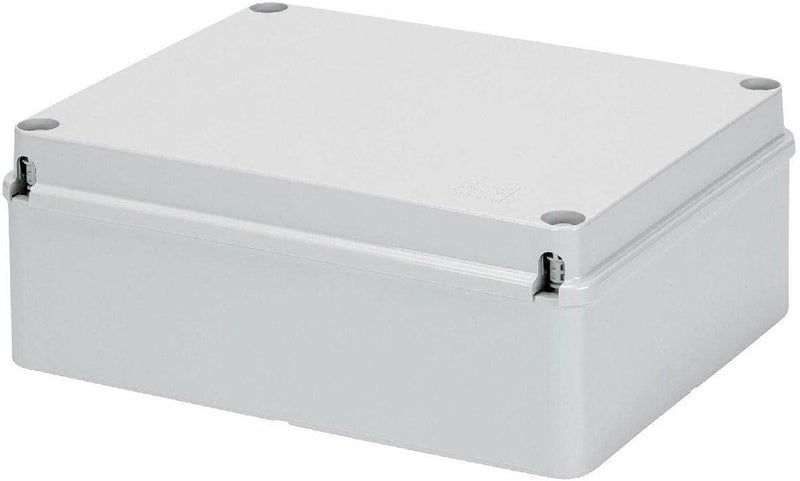 Gewiss GW44207 Outdoor IP56 Junction Box with Hinged Lid - 190x140x70mm Plastic - Image 1