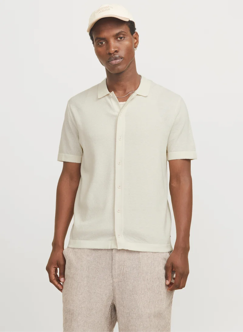 جاك اند جونز Knitted Short Sleeve Polo