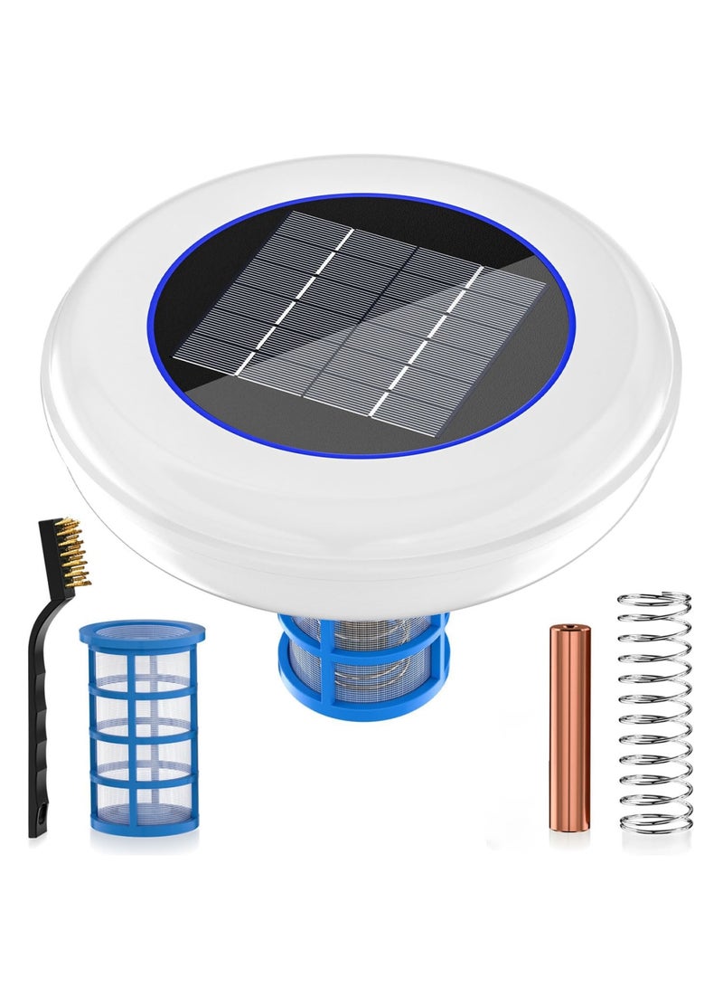 SYOSI Solar Pool Cleaner with Floating Water Purifier, Solar Powered Cleaner for Fresh and Salt Water Pools & Spas, Includes 1 Copper Replacement Rods, Efficiently Cleans Up to 35,000 Gallons - Image 1