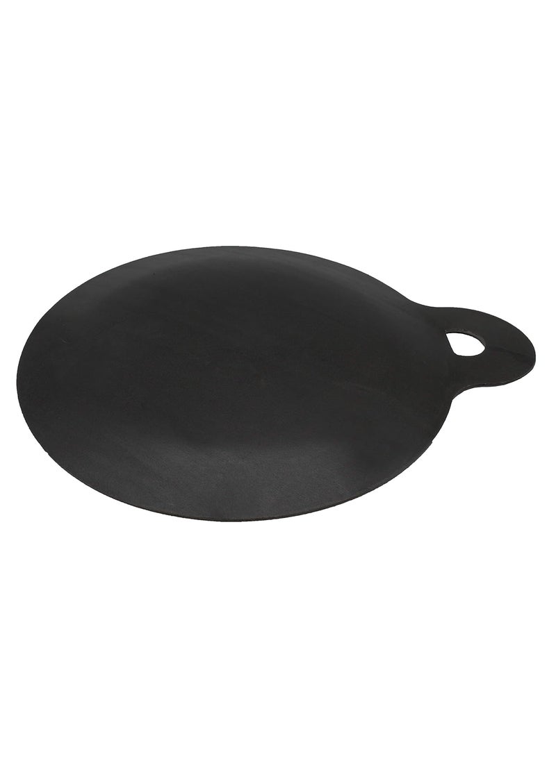 TRILONIUM - Trilonium Ecofe Iron Induction Compatible Dosa Pizza Roti Tawa with Turner Ladle Black 28 cm - Image 1