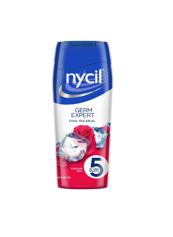 Nycil Germ Expert Cooling Talc - Cool Gulabjal 150 g (Get 25% Extra) - Image 1