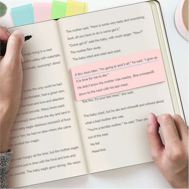 Heetobcos YKING 16 Pieces Guided Reading Highlight Strips Colored Overlays Bookmark Reading Tracking Rulers with Line for Dyslexia, ADHD and to Reduce Visual Stress - Image 5