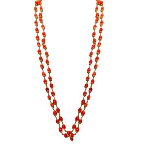 SRI YAGNAA - Bhavani Deeksha Mala Set - Spatika and Red Beads Mala with Durga Devi Pendant - 108 Beads (Spatika with Bhavani Mala) - Image 5