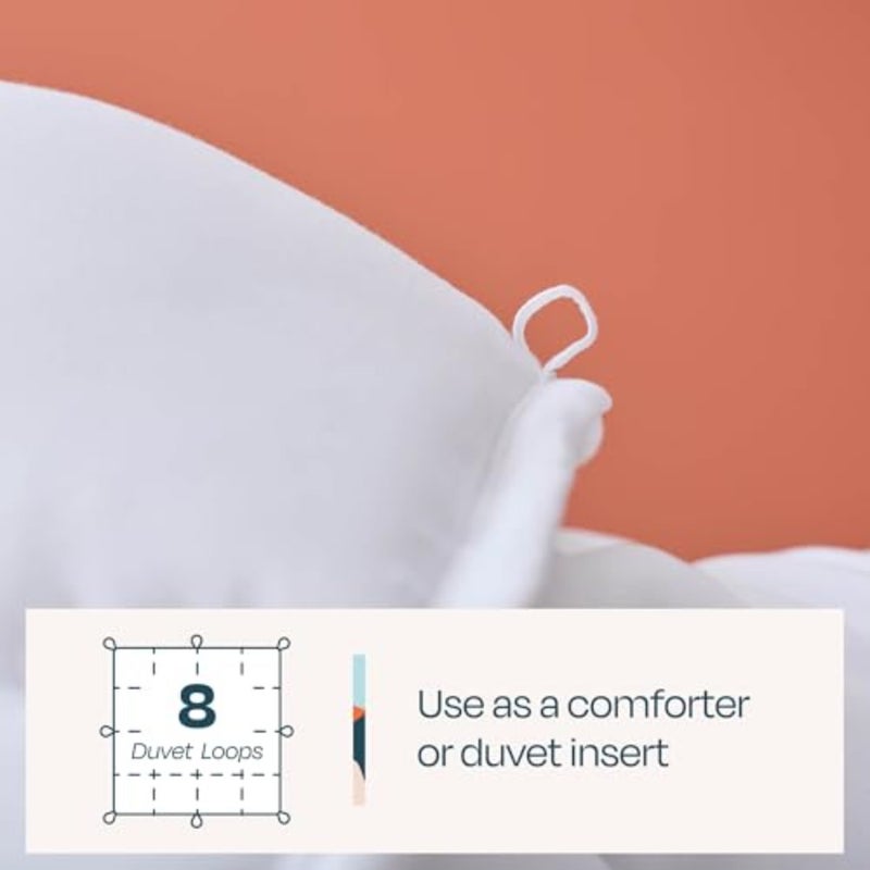 Down Alternative Comforter and Duvet Insert - All-Season Comforter - Box Stitched Comforter - Bedding for,Teens, and Adults - Image 5