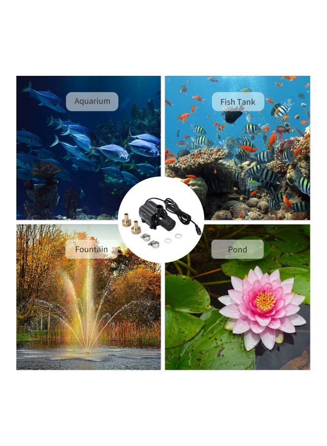 NIBEMINENT Brushless DC Water Pump Black/Gold/Silver 10x5.5x7centimeter - Image 5