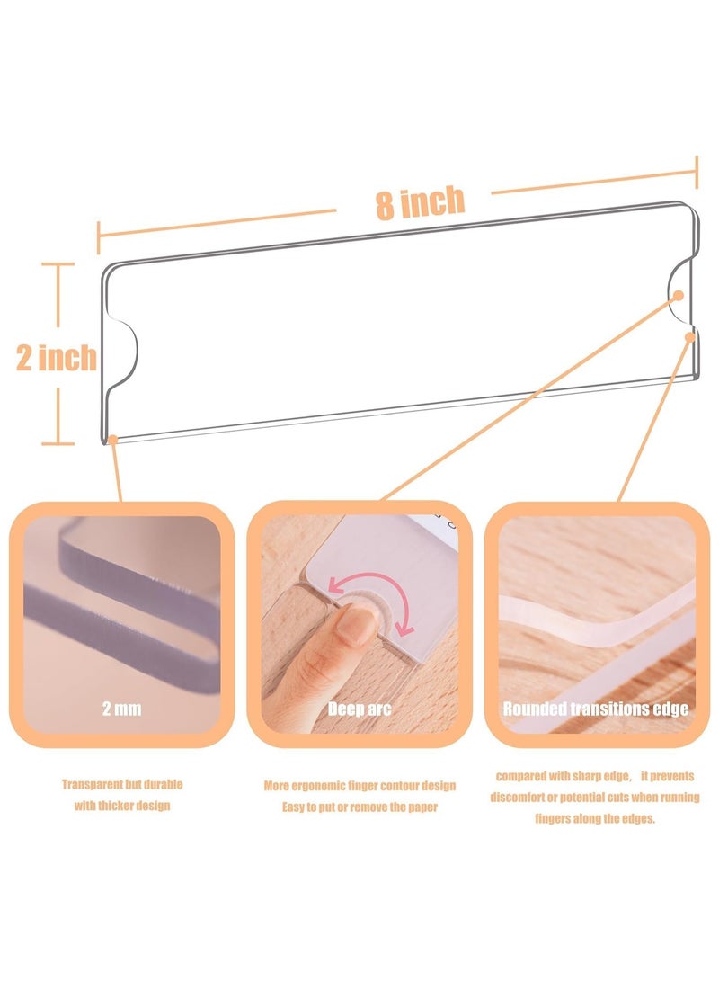 TPGP Acrylic Wall Name Plate Holder Clear Acrylic Sign Holder Frame with Adhesive Tapes, Door Plates for Home, Office, Classroom Pack of 4 pcs - Image 2