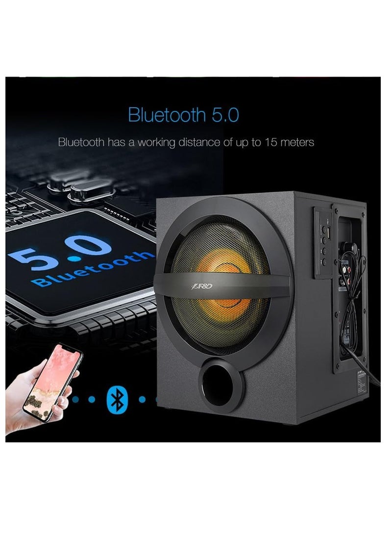 F&D A140X 2.1 Bluetooth and USB Speaker - Bass and Home Theater for PC and Mobile - Black - Image 3