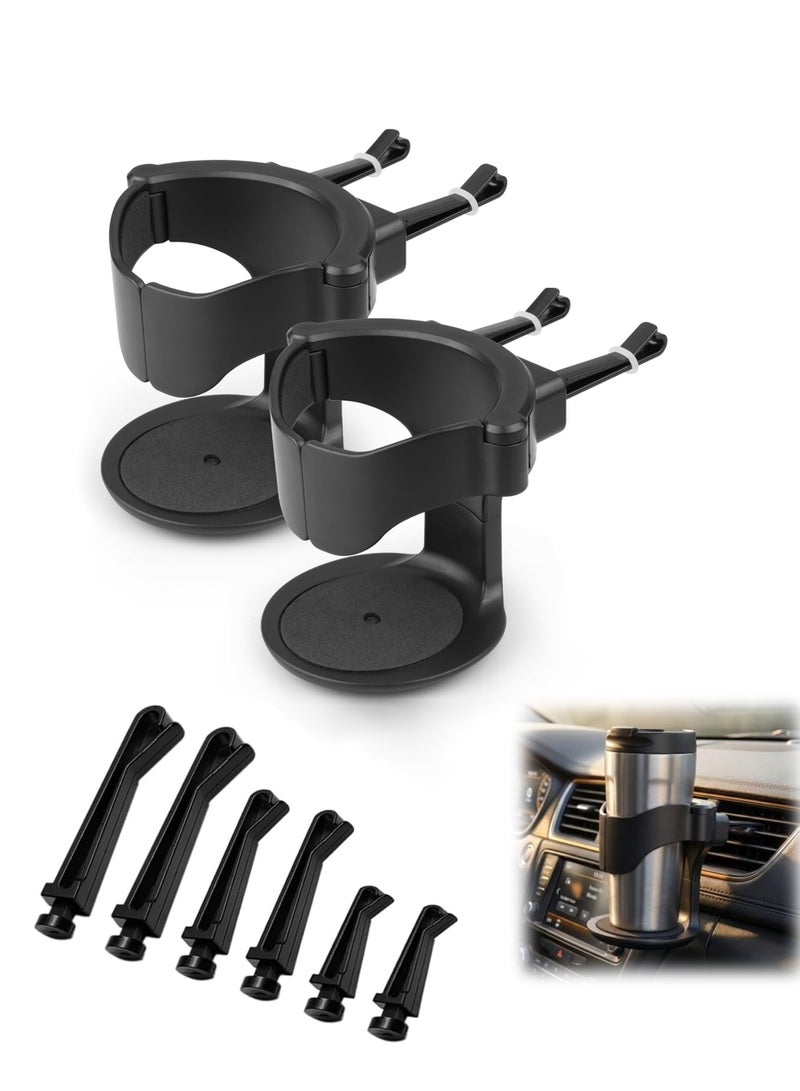 Cup Holder for Car, Cup Holder Expander for Car Air Vents, Suitable for Cars and Trucks with Horizontal Blade Vents (2PCS) - Image 1