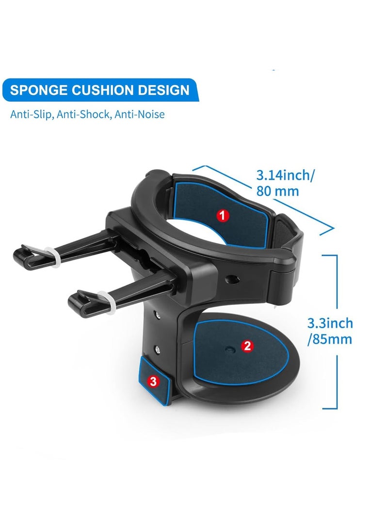 Cup Holder for Car, Cup Holder Expander for Car Air Vents, Suitable for Cars and Trucks with Horizontal Blade Vents (2PCS) - Image 2