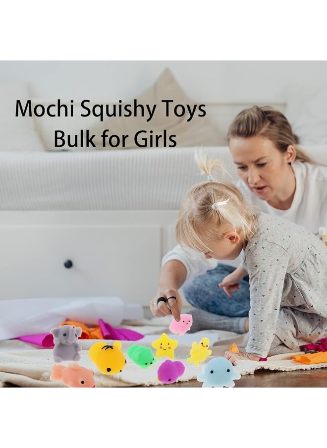 Bingcute - 72 pcs Mochi Squishy Toys, Kawaii Squishy Animals for Party Favors Classroom Prize Pinata Easter Fillers Fidget Toys Pack Bulk Squishies Toys Gifts Christmas Stocking Valentines - Image 1