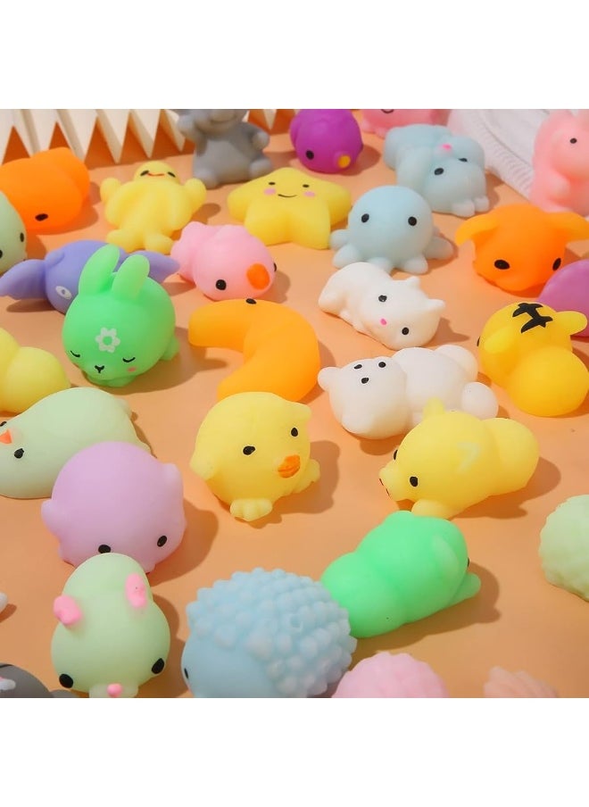 Bingcute - 72 pcs Mochi Squishy Toys, Kawaii Squishy Animals for Party Favors Classroom Prize Pinata Easter Fillers Fidget Toys Pack Bulk Squishies Toys Gifts Christmas Stocking Valentines - Image 1
