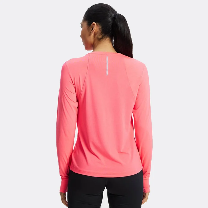 Reebok Pink Blast Reebok Long Sleeve Running Women's Top - Pink Blast for Women | Best Price UAE