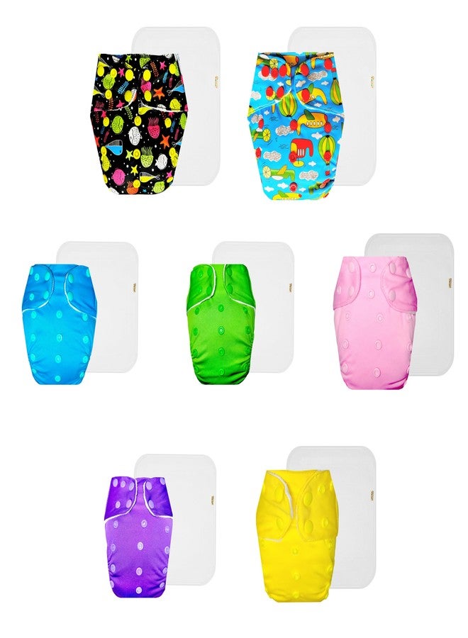 حفاضات دمبلدو القماشية الممتازة مع حشوة قطنية (عبوة من 7) | ناعمة ولطيفة | تسمح بمرور الهواء | سريعة الجفاف | موثوق بها من قبل الأمهات | من 3 أشهر إلى 3 سنوات | للجنسين - Image 1