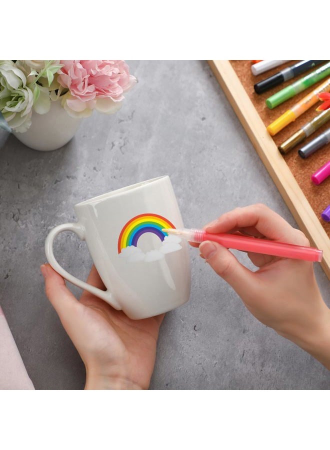 Mifoci Design Your Own Mug Painted Mug Kit Mugs You Can Decorate Coffee Mug Decorating Kit Blank Ceramic Mug for DIY Create a Keepsake Gift Craft Project for Planting Drinking - Image 5