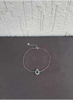 Emerald Green Teardrop Halo