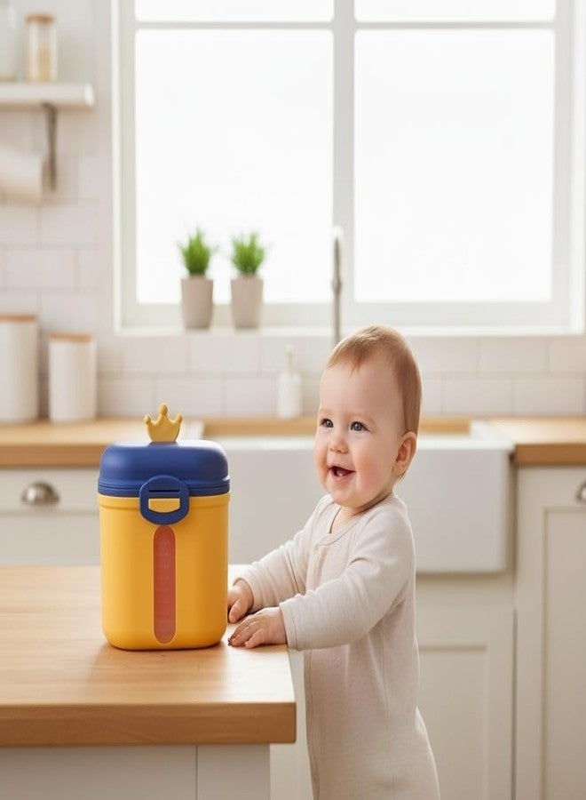 GUCHIGU Baby Formula Container & Milk Powder Dispenser with Spoon | BPA-Free, Airtight, Leak-Proof, Non-Spill, | Compact Travel Storage Box for Babies (360gm, PB2141) (Yellow) - Image 5