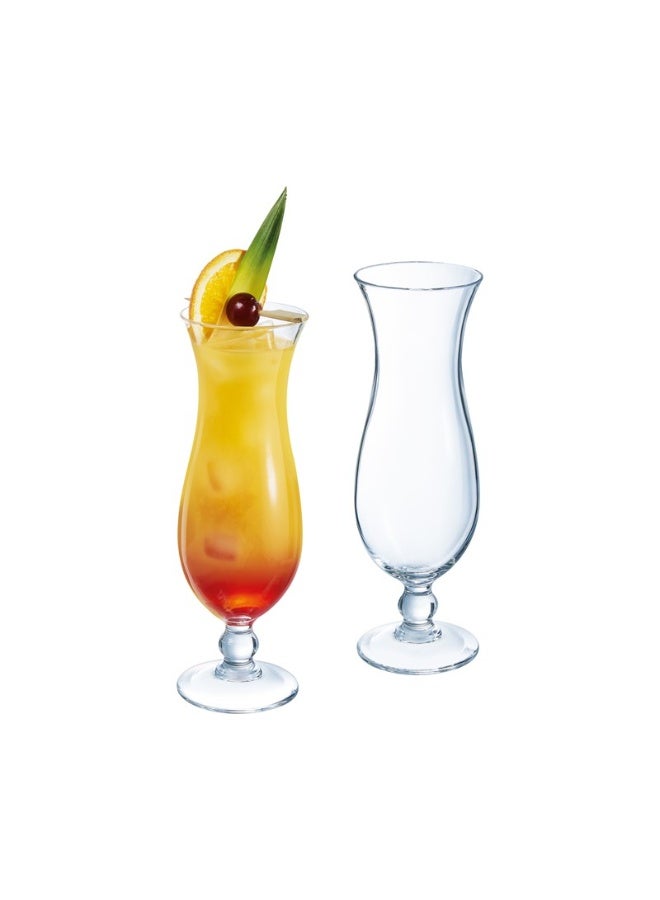 Arcoroc’s HURRICANE Cocktail Glass 44cl Set of 6 | Premium Tempered Glass Hurricane Glasses for Cocktails, Mocktails, Long Drinks & Exotic Beverages | Clear Transparent Curved Design with Short Stem | Professional Barware for Home, Restaurants, Cafes & Hotels | French Made Glassware | Durable Shock-Resistant Glass | Ideal for Rum Cocktails, Fruit Drinks, Party Serving & Elegant Table Settings | Dishwasher Safe Clear Glass Cocktail Cups | Classic Hurricane Shape Enhancing Drink Colors | High Quality Arcoroc Tempered Glass Drinkware Collection - Image 1