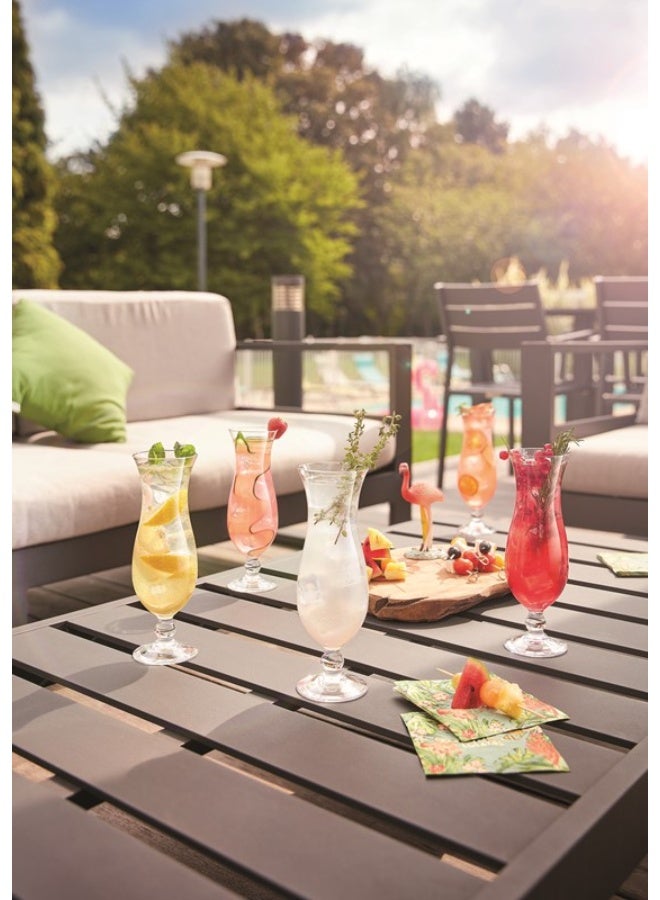 Arcoroc’s HURRICANE Cocktail Glass 44cl Set of 6 | Premium Tempered Glass Hurricane Glasses for Cocktails, Mocktails, Long Drinks & Exotic Beverages | Clear Transparent Curved Design with Short Stem | Professional Barware for Home, Restaurants, Cafes & Hotels | French Made Glassware | Durable Shock-Resistant Glass | Ideal for Rum Cocktails, Fruit Drinks, Party Serving & Elegant Table Settings | Dishwasher Safe Clear Glass Cocktail Cups | Classic Hurricane Shape Enhancing Drink Colors | High Quality Arcoroc Tempered Glass Drinkware Collection - Image 3