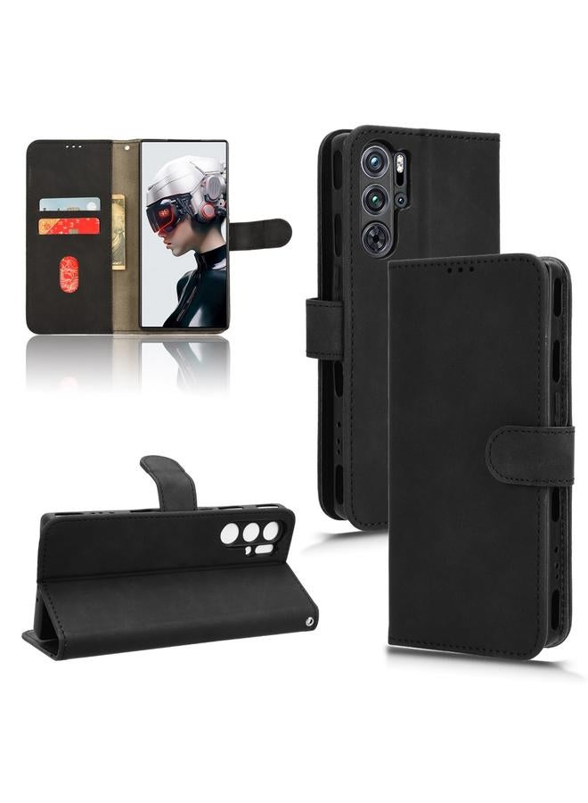 The Bros Case For ZTE nubia Red Magic 9 Pro Skin Feel Magnetic Flip Leather Phone Case