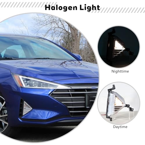 JESYMBX Front Bumper Fog Light For Hyundai Elantra Sedan 2019 2020 Headlight Cover No Bulb 92301-F2510 92302-F2510 Left&Right - Image 3