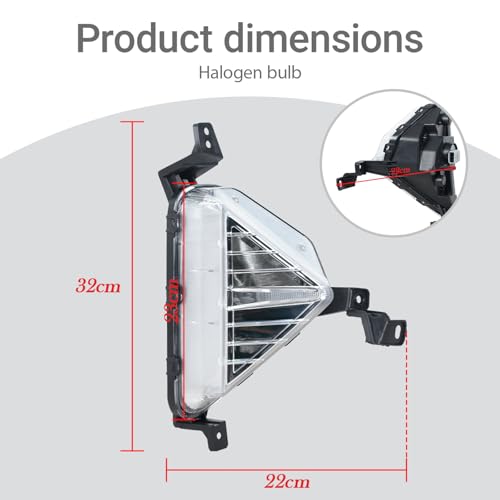 JESYMBX Front Bumper Fog Light For Hyundai Elantra Sedan 2019 2020 Headlight Cover No Bulb 92301-F2510 92302-F2510 Left&Right - Image 2