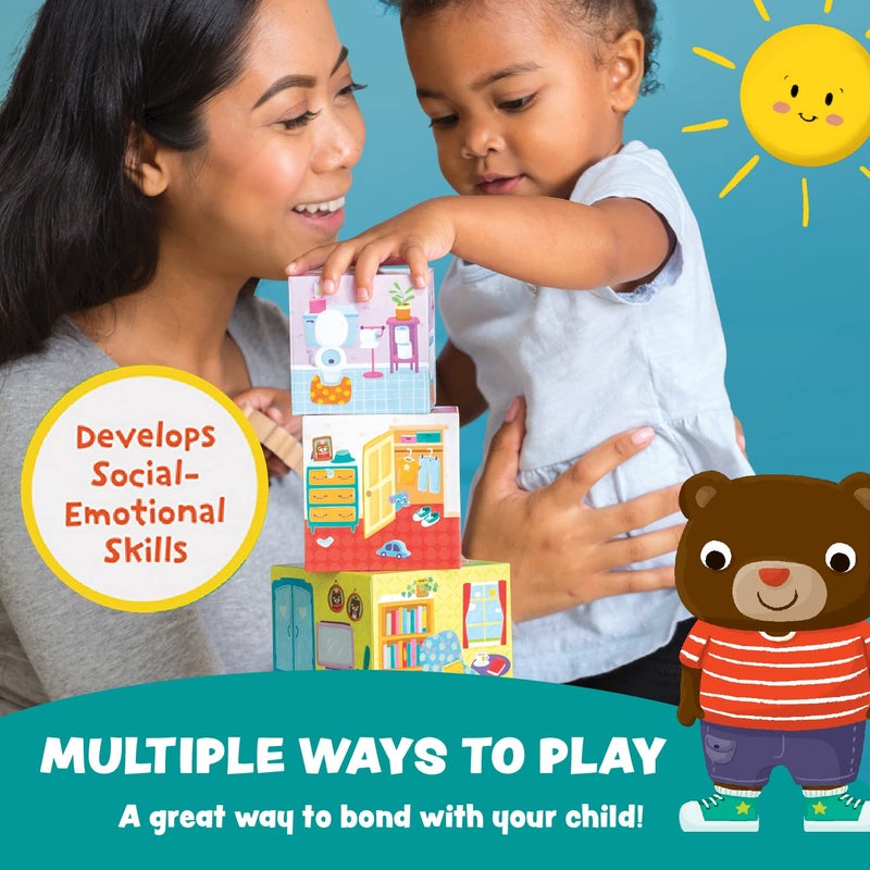 Peaceable Kingdom Where's Bear? The Hide and Find Stacking Block Game for 2 Year Olds - Image 3
