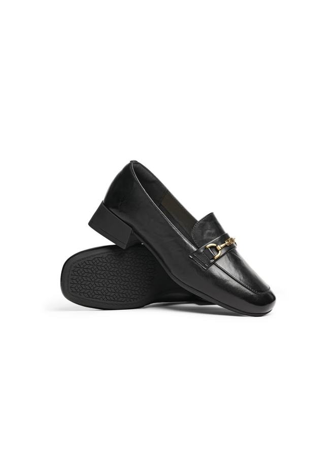 Red Dragonfly Loafers New Women's Shoes Thick Heel Commuter Versatile Single Shoes Comfortable Wbb35237 Black Size 39 - Image 2