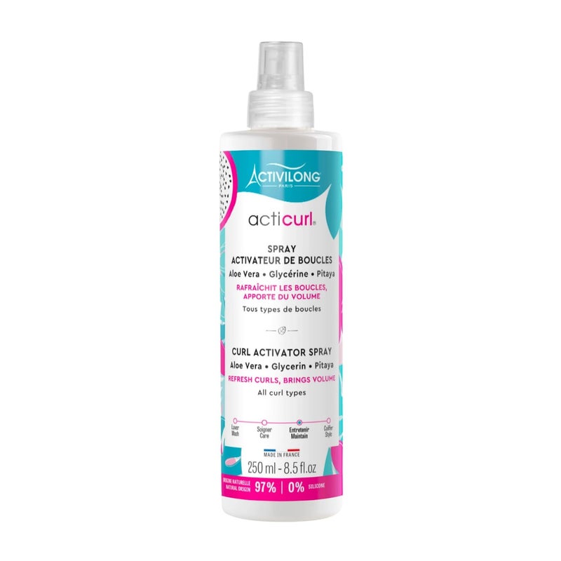 Acticurl Curl Activator Spray  Enhance and Define Your Natural Curls with Ease  Infused with Dragon FruitPitaya and Aloe Vera  Moisturize Shape and Boost Your Curls  250 ml