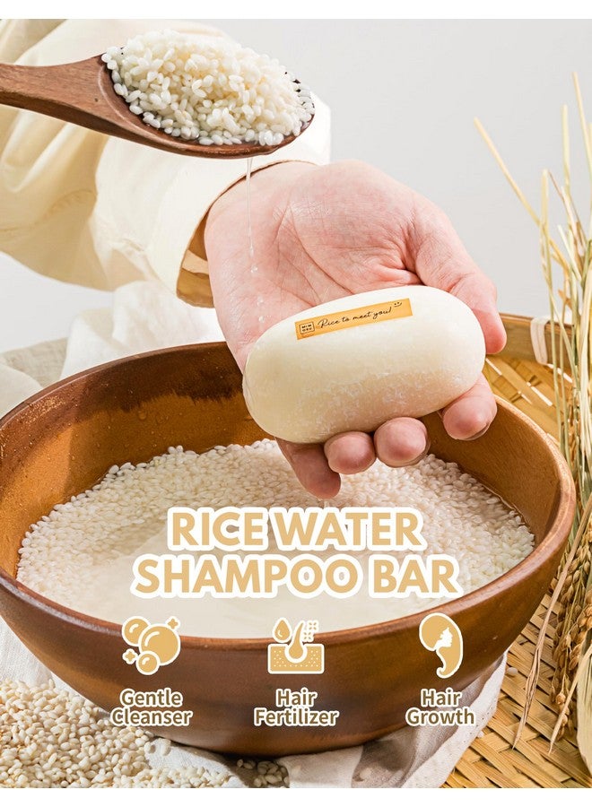 mimosu Rice Water Shampoo And Conditioner Set | Rice Water For Hair Growth Routine Shampoo And Conditioner For Women Hair Loss | Rice Water Shampoo Bar & Apple Cider Vinegar Hair Rinse - Image 4