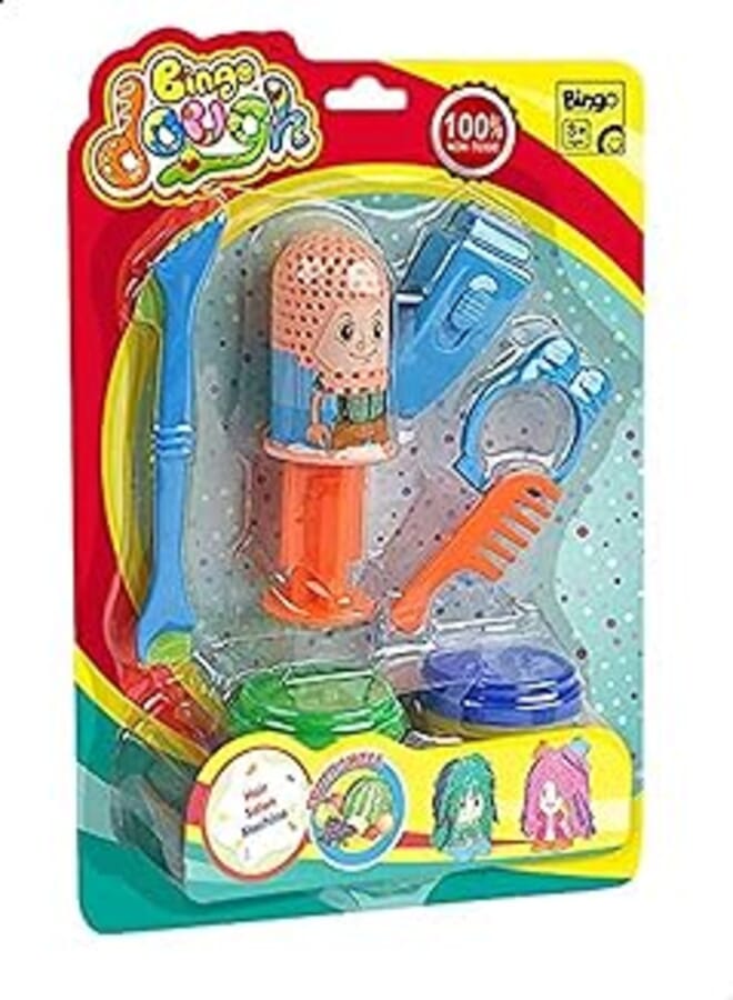 Bingo Bingo Hair Salon Machine Dough Play Set For Boys - Fruit Smell