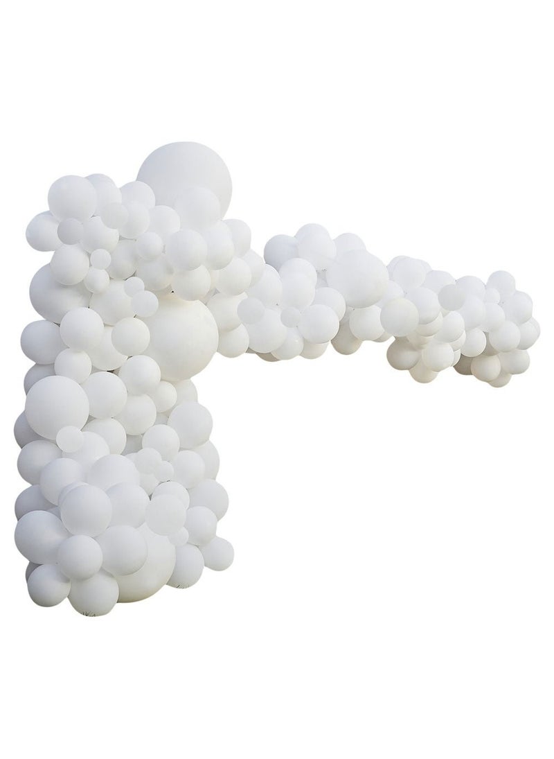 جينجر راي قوس بالونات فاخر أبيض DIY - عبوة من 200 قطعة - Image 1