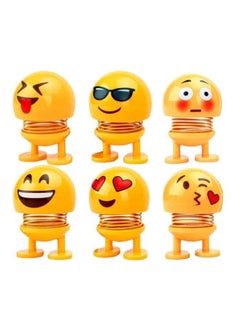 NIBEMINENT Pack Of 2 Emoji/Smiley Spring Dolls  - Image 1