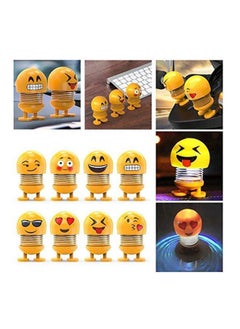 NIBEMINENT Pack Of 2 Emoji/Smiley Spring Dolls  - Image 2