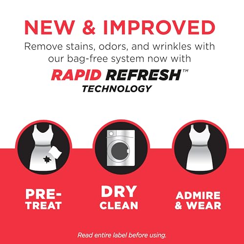 dryel At-Home Dry Cleaner Starter Kit with Wrinkle Release Spray, New and Improved, Gentle Laundry Care for Special Fabrics and Dry-Clean-Only Clothes, 8 Loads with On-the-Go Stain Remover - Image 4