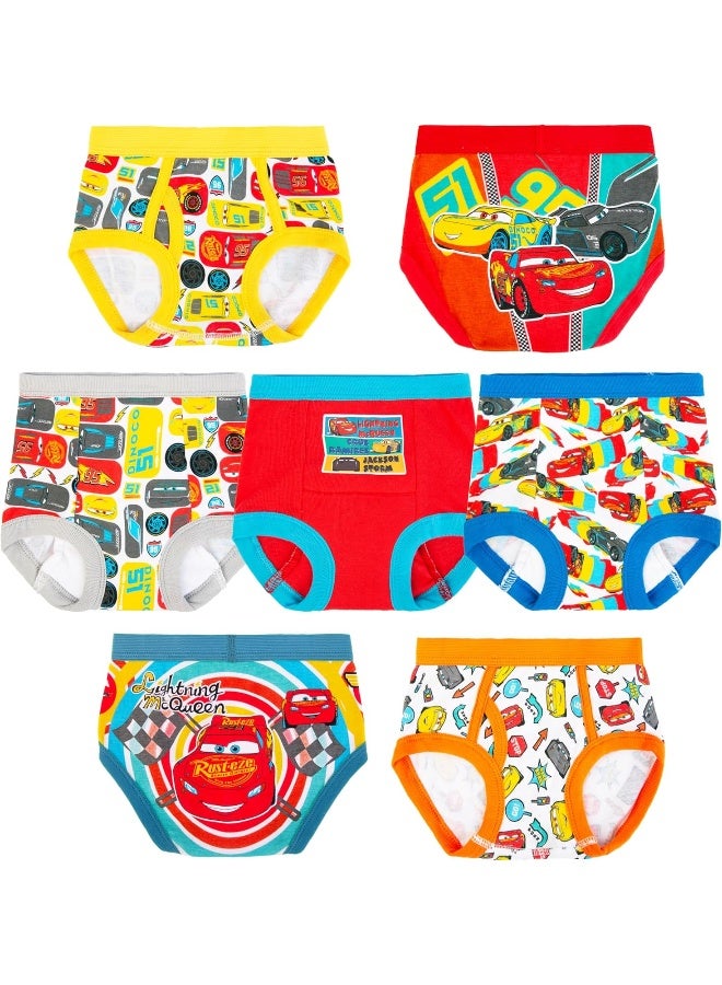 Disney boys Cars 3pk Training Pants & 4pk Briefs Underwear (pack of 7) - Image 1