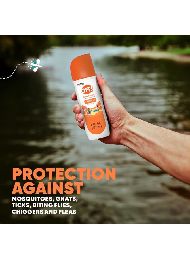 OFF! FamilyCare Insect & Mosquito Repellent Spritz, Unscented Bug spray with Aloe-Vera, 7% Deet, 6 oz (Pack of 12) - Image 2