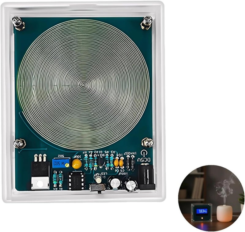 5W 7.83Hz Schumann Wave Generator, Low Frequency Pulse Generator with Acrylic Shell, USB Powered, LCD Display, 6.3 X 5.1 X 0.8 in for Meditation, Relaxation, Treatment - Image 5