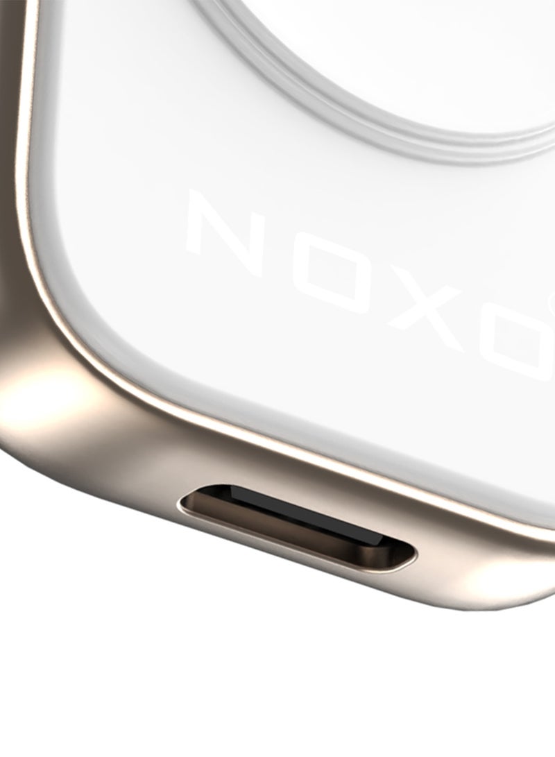 NOXO WCHN-1 F Magnetic Wireless Watch Charger – Portable & Universal USB-C Charging - White - Image 2