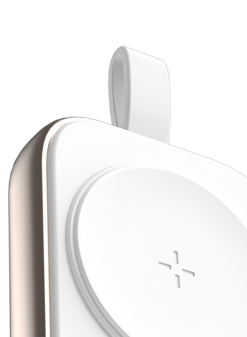 NOXO WCHN-1 F Magnetic Wireless Watch Charger – Portable & Universal USB-C Charging - White - Image 3