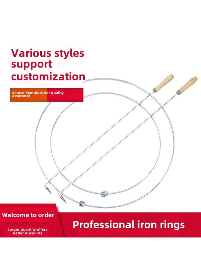 Traditional Balance Rolling Iron Ring Sound Push Iron Ring Kindergarten Feeling System Toy Rolling Ring Stall Supply Wholesale-Color:Sponge Telescopic Rod-Diameter:Telescopic Rod  - Image 1