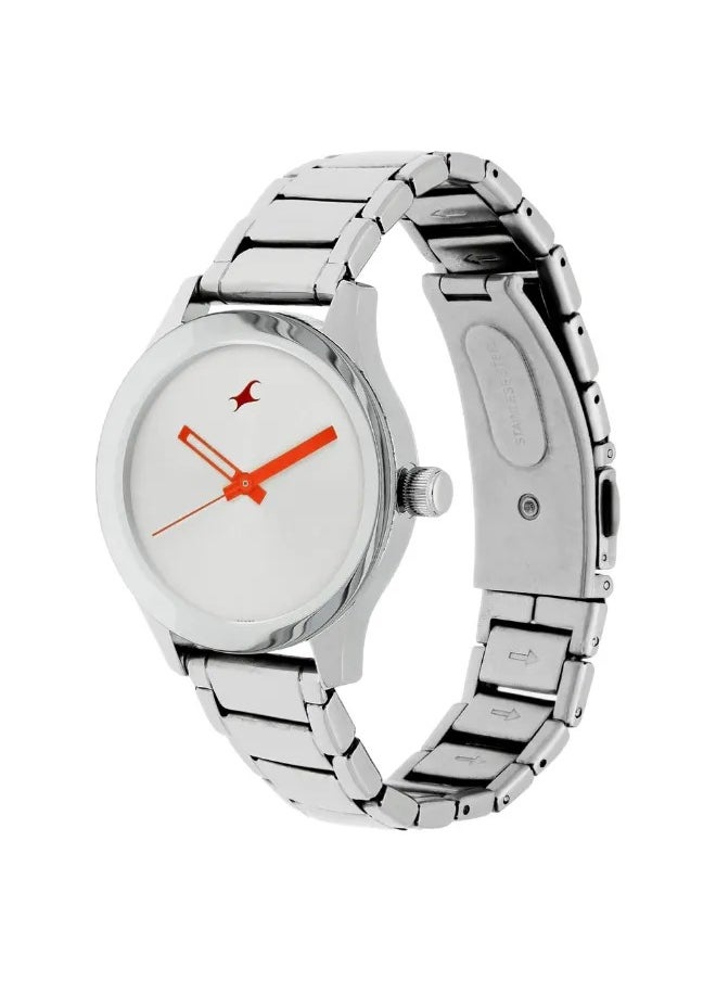fastrack Women's Analog Round Shape Stainless Steel Wrist Watch - 6078SM02 - 41 Mm  - Image 2